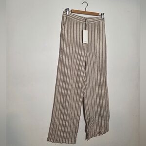 InWear Striped Linen Pants Size 4